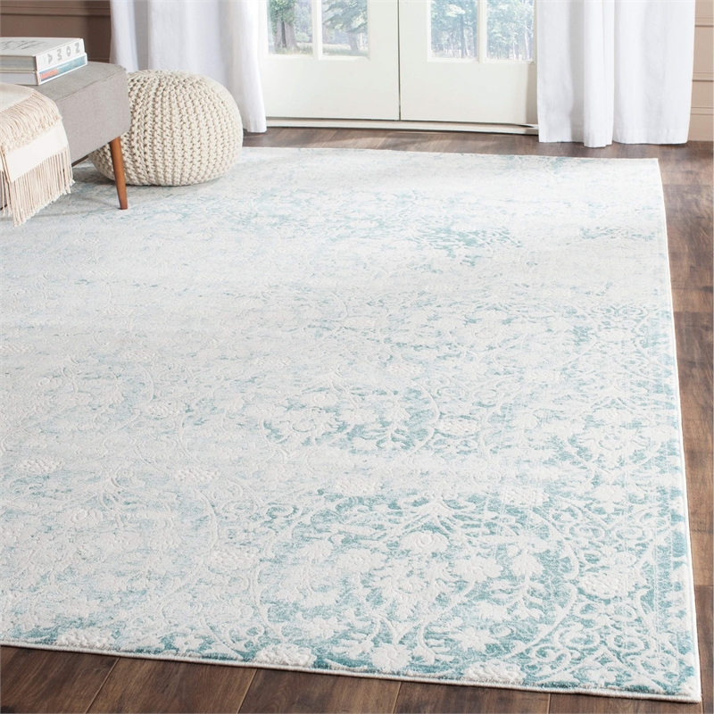 Safavieh Passion Turquoise Traditional Rug - 4' x 5'7