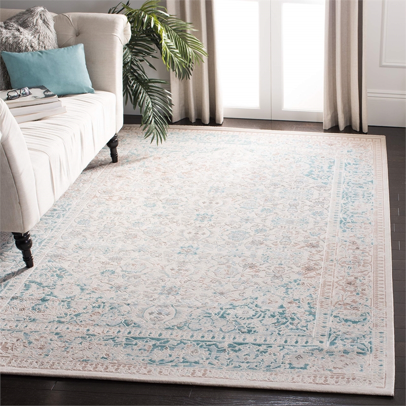 Safavieh Passion Turquoise Traditional Rug - 4' x 5'7