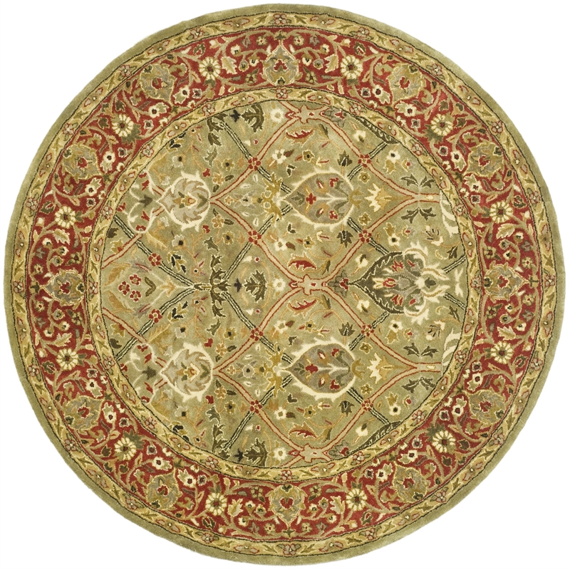 Safavieh Legend Light Green Traditional Rug - Round 10'