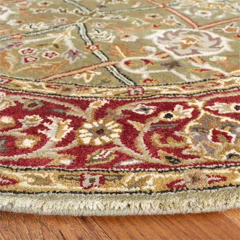Safavieh Legend Light Green Traditional Rug - Round 10'