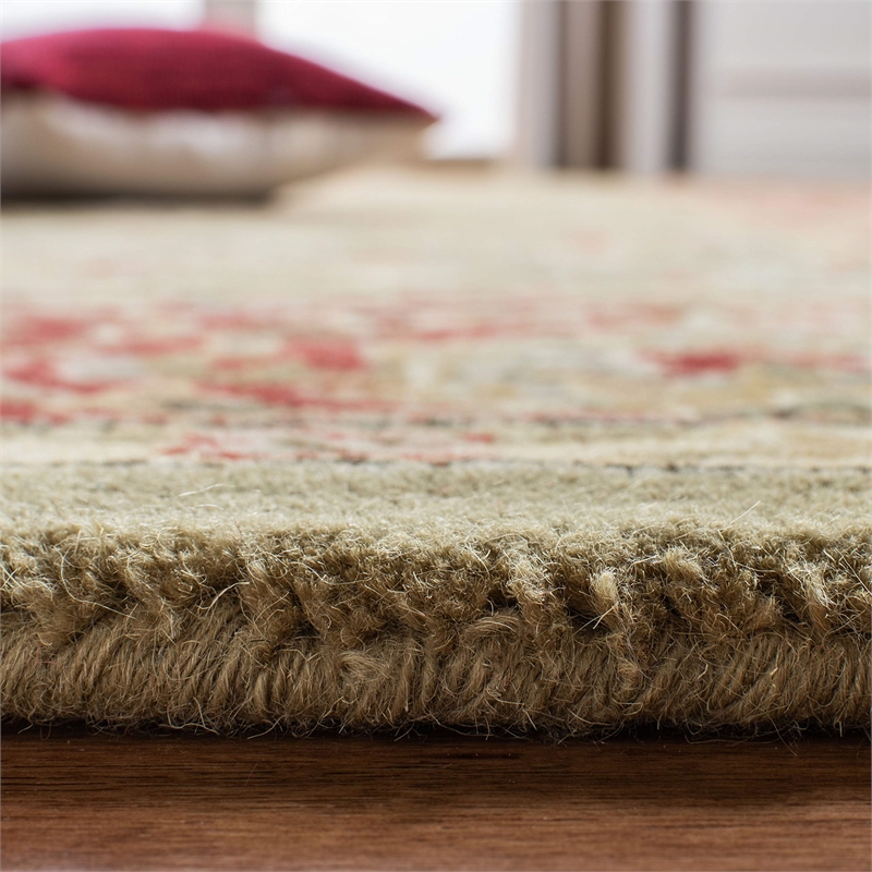 Safavieh Legend Light Green Traditional Rug - Round 10'