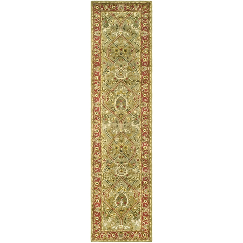 Safavieh Legend Light Green Traditional Rug - Runner 2'6