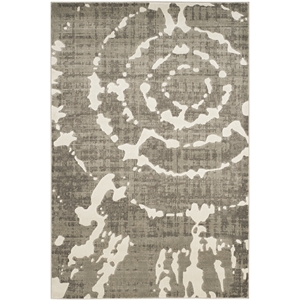 Safavieh Porcello 5'-2&quot x 7'-6&quot Power Loomed Rug in Light Gray / Ivory