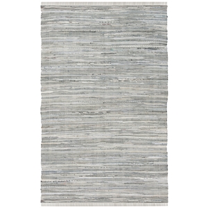Safavieh Rag Rug 5'-0&quot x 8'-0&quot Cotton Hand Woven Rug in Gray/Multi-Color