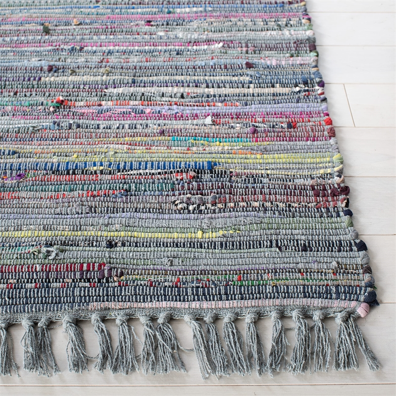 Safavieh Rag Rug Grey Contemporary Rug - 8' x 10'