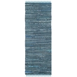 Safavieh Rag Rug Blue Contemporary Rug - Runner 2'3