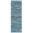 Safavieh Rag Rug Blue Contemporary Rug - Runner 2'3