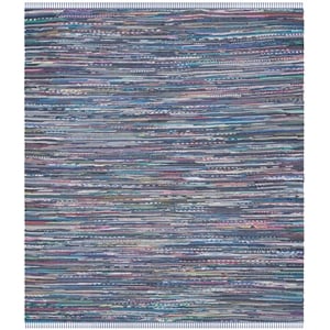 Safavieh Rag Rug 8'-0&quot x 10'-0&quot Cotton Hand Woven Rug in Purple / Multi-Color