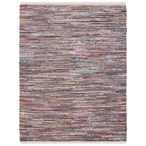 Safavieh Rag Rug 9'-0&quot X 12'-0&quot Cotton Hand Woven Rug In Rust