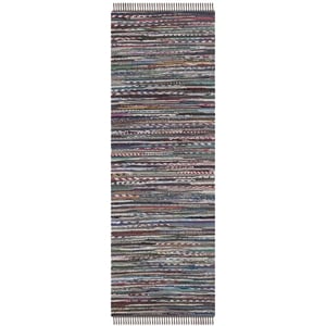 Safavieh Rag Rug 2'-3&quot X 6'-0&quot Cotton Hand Woven Rug In Rust