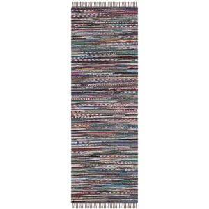Safavieh Rag Rug 2'-3&quot X 7'-0&quot Cotton Hand Woven Rug In Rust