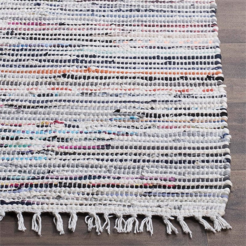 Safavieh Rag Rug Light Blue Contemporary Rug - 2'3