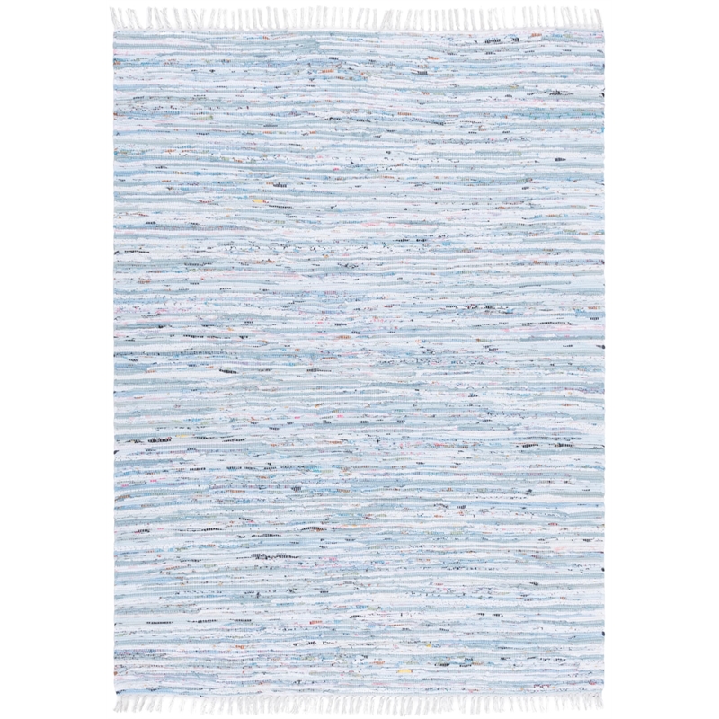 Safavieh Rag Rug Light Blue Contemporary Rug - 5' x 7'