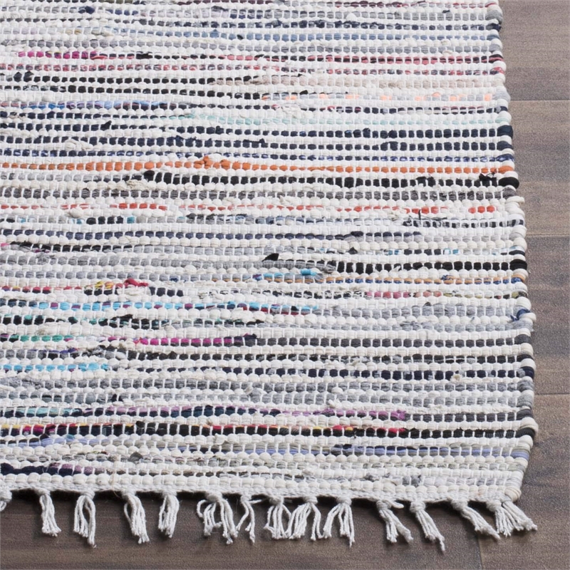 Safavieh Rag Rug Ivory Contemporary Rug - 2'3