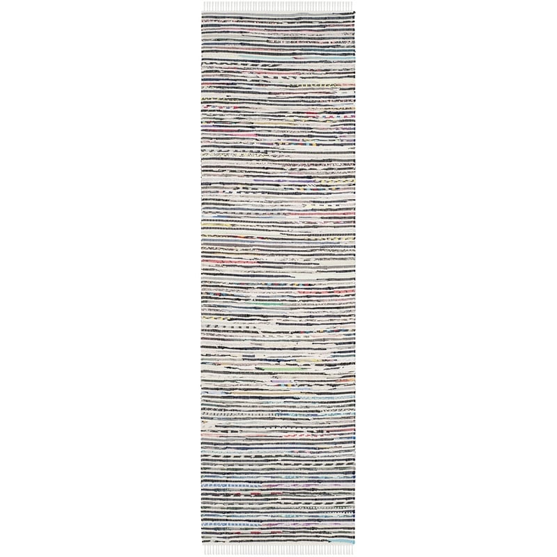 Safavieh Rag Rug Ivory Contemporary Rug - Runner 2'3
