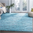 Safavieh Rag Rug Turquoise Contemporary Rug - 4' x 6'