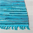 Safavieh Rag Rug Turquoise Contemporary Rug - 4' x 6'