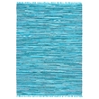 Safavieh Rag Rug Turquoise Contemporary Rug - 5' x 7'