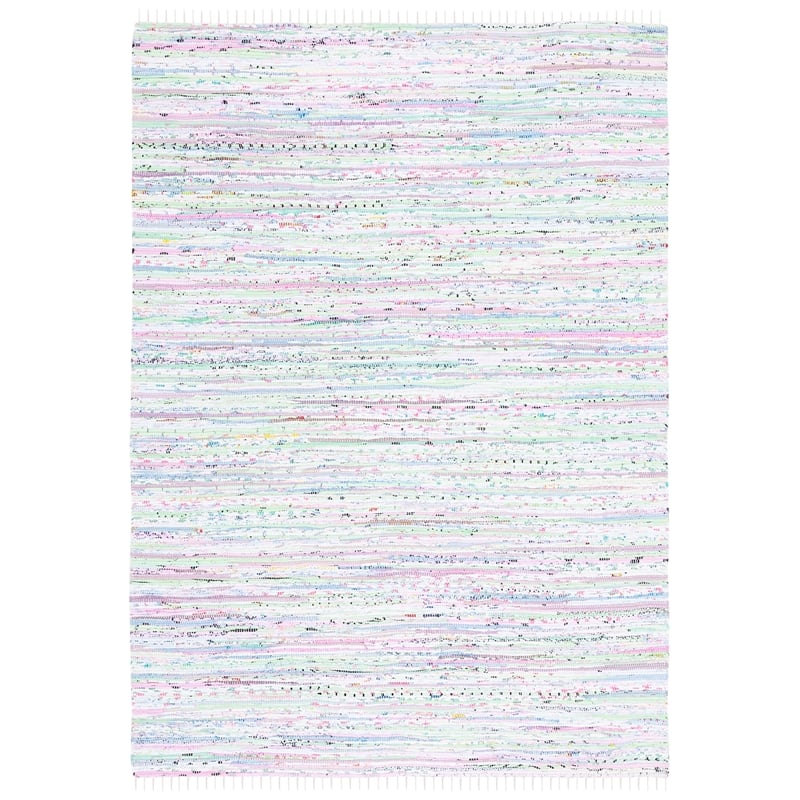Safavieh Rag Rug Light Green Contemporary Rug - 5' x 7'