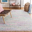 Safavieh Rag Rug Light Green Contemporary Rug - 5' x 7'