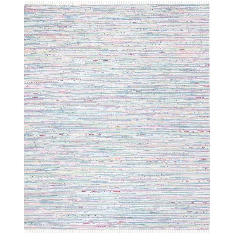 Safavieh Rag Rug Light Green Contemporary Rug - 8' x 10'