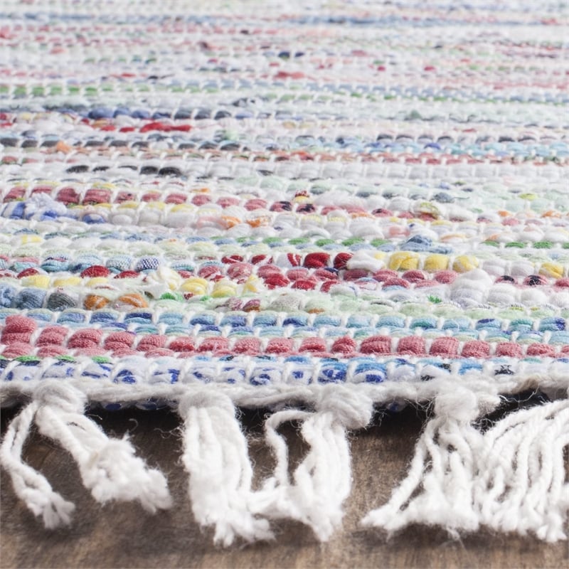 Safavieh Rag Rug Light Green Contemporary Rug - 8' x 10'