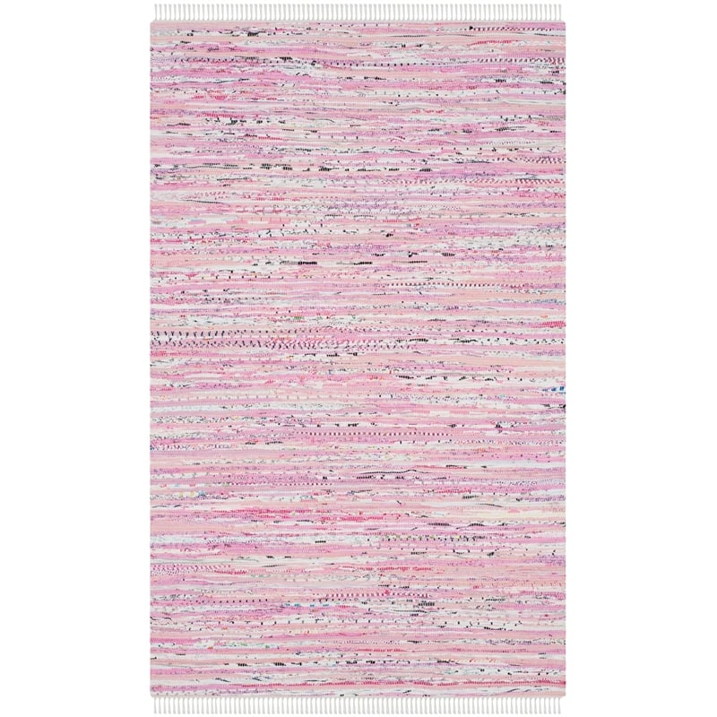 Safavieh Rag Rug Light Pink Contemporary Rug - 4' x 6'