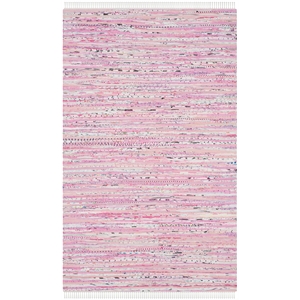 Safavieh Rag Rug Light Pink Contemporary Rug - 4' x 6'