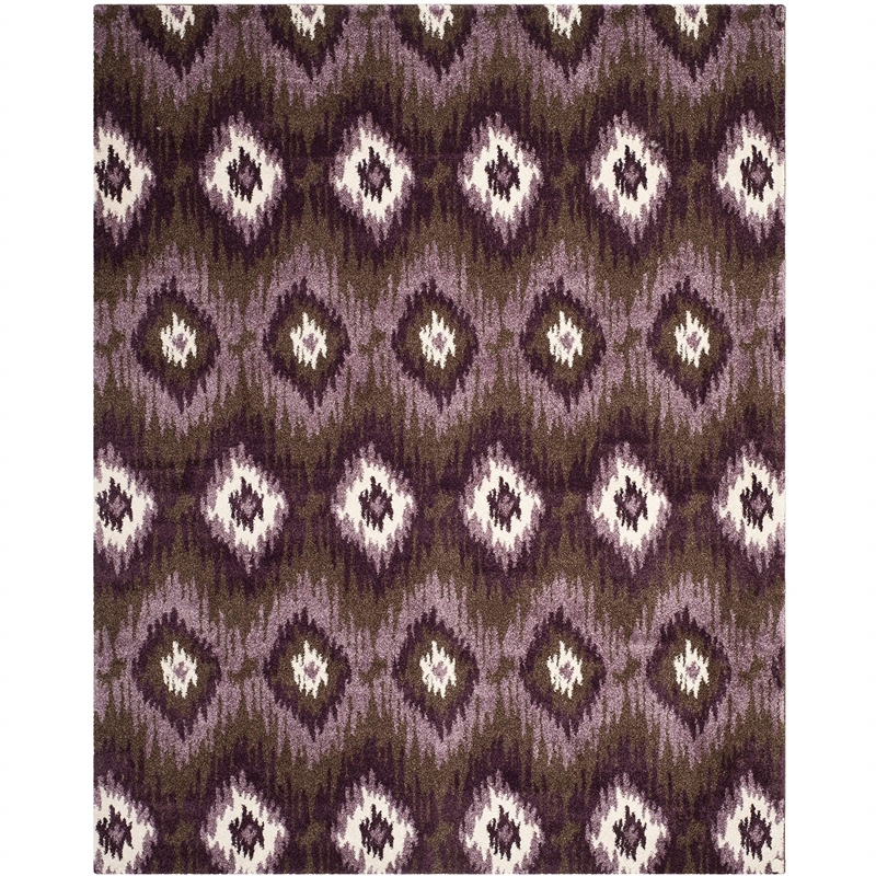 Safavieh Retro Dark Brown Contemporary Rug - 8' x 10'