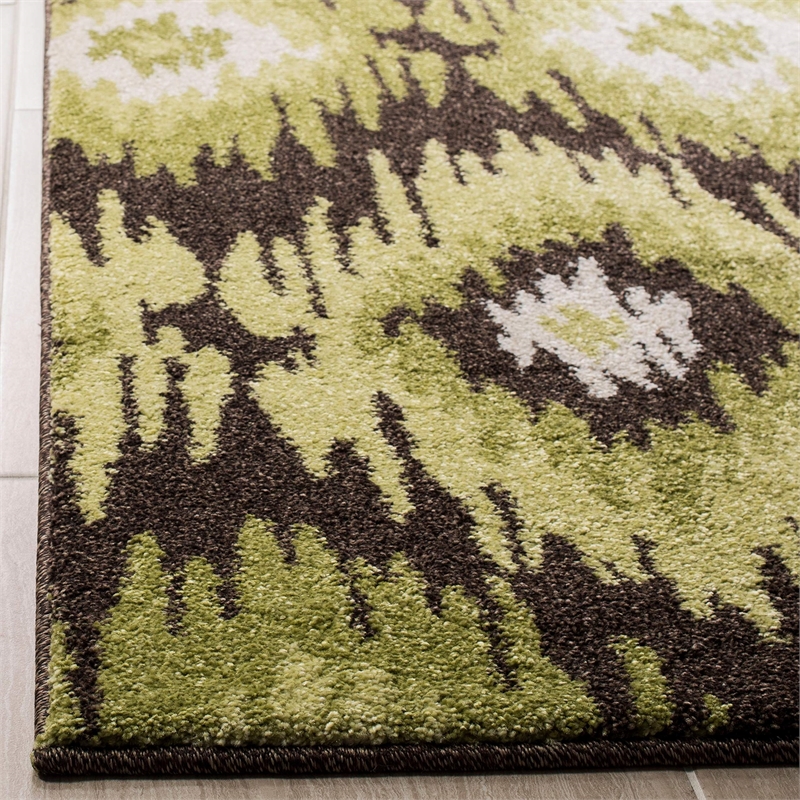 Safavieh Retro Dark Brown Contemporary Rug - 8' x 10'