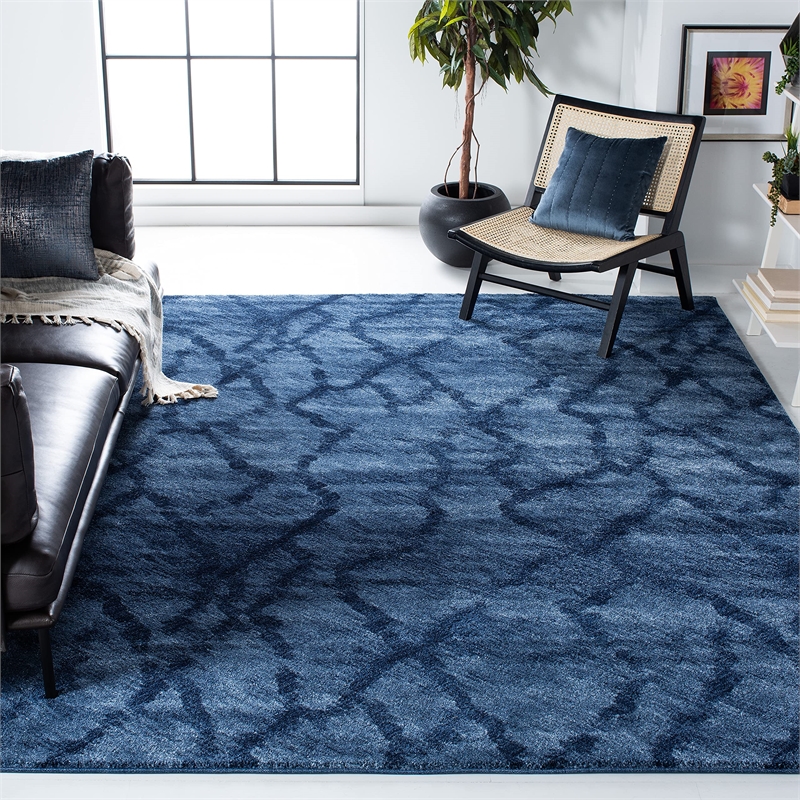 Safavieh Retro Blue Contemporary Rug - 8' x 10'