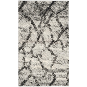 Safavieh Retro Light Grey Contemporary Rug - Runner 2'3&quot x 4'