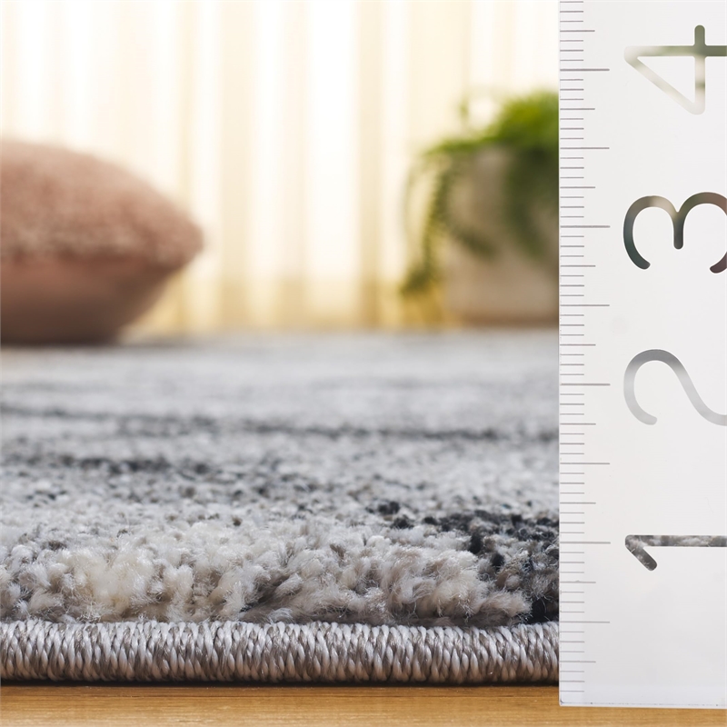 Safavieh Retro Light Grey Contemporary Rug - Runner 2'3