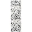 Safavieh Retro Light Grey Contemporary Rug - Runner 2'3