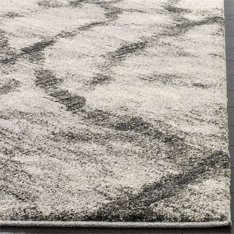 Safavieh Retro Light Grey Contemporary Rug - Runner 2'3