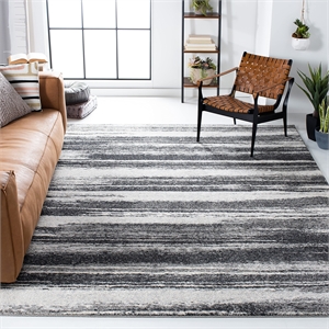 Safavieh Retro Dark Grey Contemporary Rug - 10' x 14'