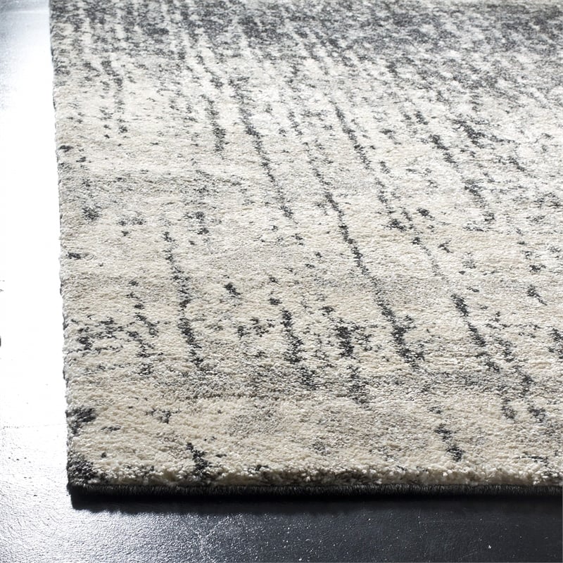 Safavieh Retro Black Contemporary Rug - Runner 2'3
