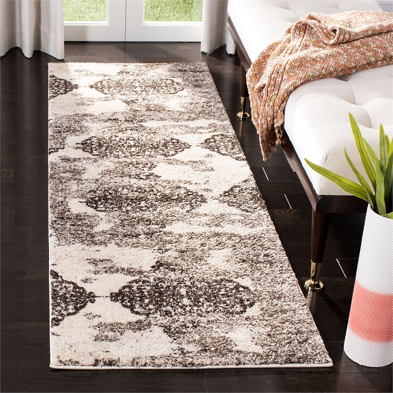 Safavieh Retro Beige Contemporary Rug - Runner 2'3