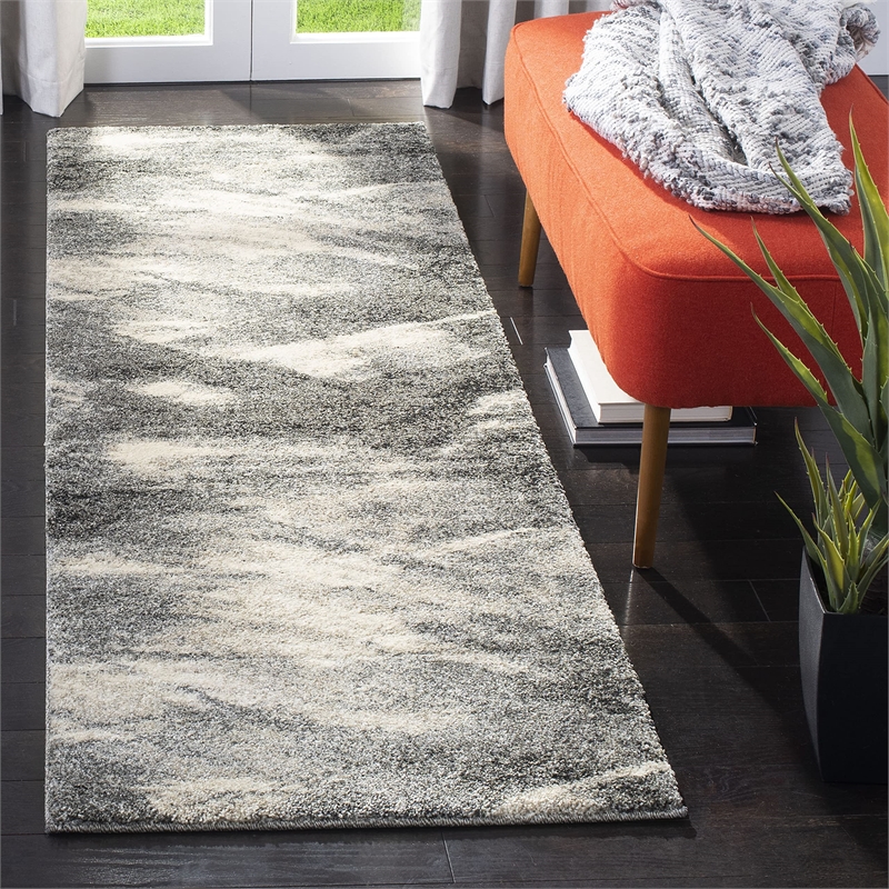 Safavieh Retro Grey Contemporary Rug - Runner 2'3