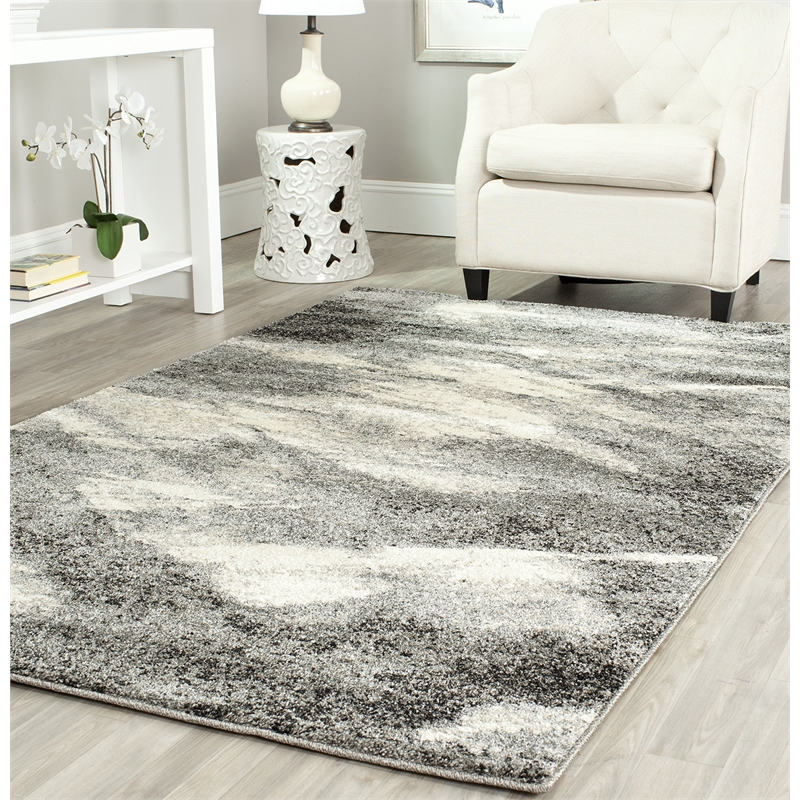 Safavieh Retro Grey Contemporary Rug - Square 6'