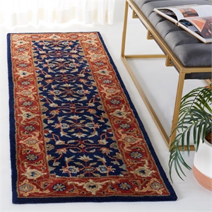 Safavieh Royalty Navy Contemporary Rug - 2'3&quot x 7'