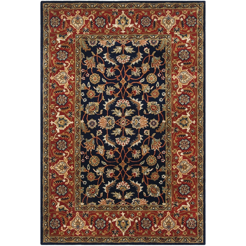 Safavieh Royalty Navy Contemporary Rug - 6' x 9'