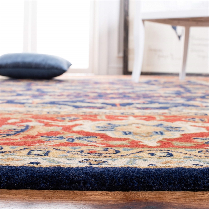 Safavieh Royalty Navy Contemporary Rug - 6' x 9'