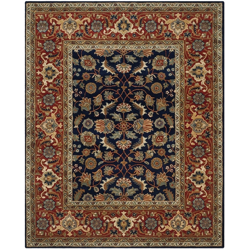 Safavieh Royalty Navy Contemporary Rug - 8' x 10'