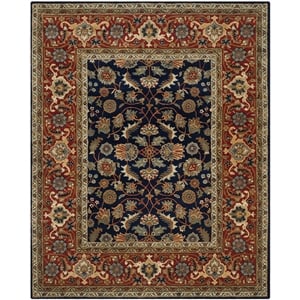 safavieh royalty navy contemporary rug - 8' x 10'