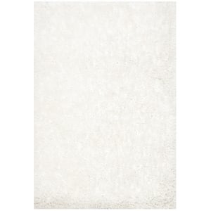 Safavieh South Beach Shag Snow White Shag Rug - 2' x 3'