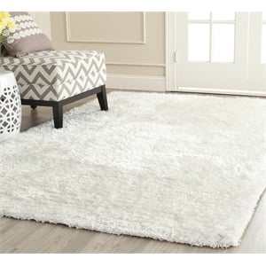 Safavieh South Beach Shag Snow White Shag Rug - 4' x 6'