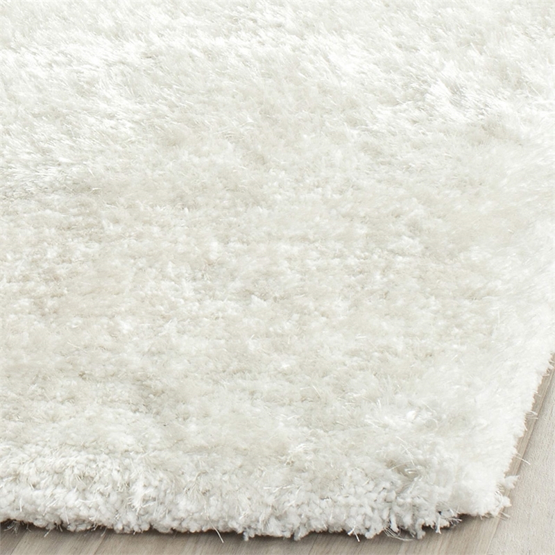 Safavieh South Beach Shag Snow White Shag Rug - Runner 2'3