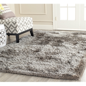 Safavieh South Beach Shag Silver Shag Rug - 5' x 8'