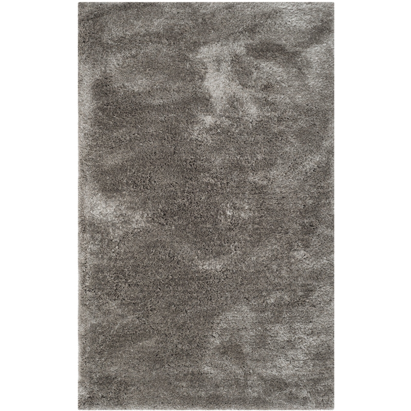 Safavieh South Beach Shag Silver Shag Rug - 5' x 8'